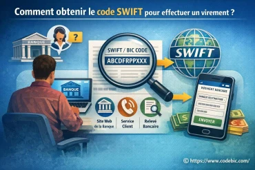 Comment obtenir le code SWIFT pour effectuer un virement ?