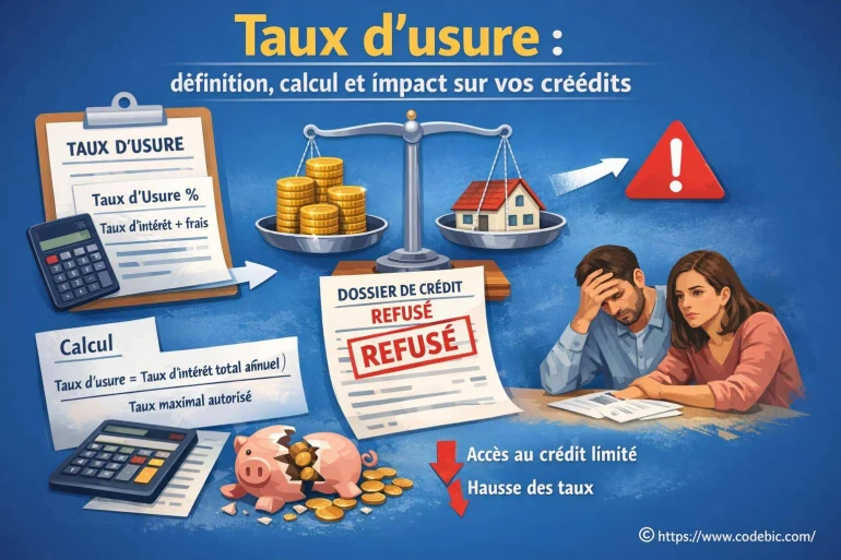 Taux d’usure : définition, calcul et impact sur vos crédits expliqués
