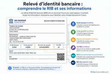 Relevé d'identité bancaire : comprendre le RIB et ses informations