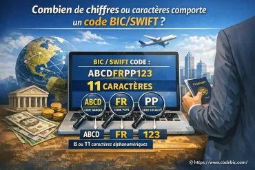 Combien de caractères comporte un code BIC/SWIFT ?