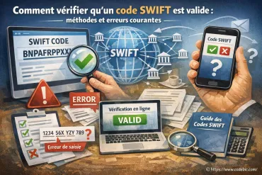 Comment vérifier qu'un code SWIFT est valide ?