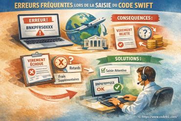 Erreurs fréquentes lors de la saisie du code SWIFT : quelles conséquences et comment les éviter