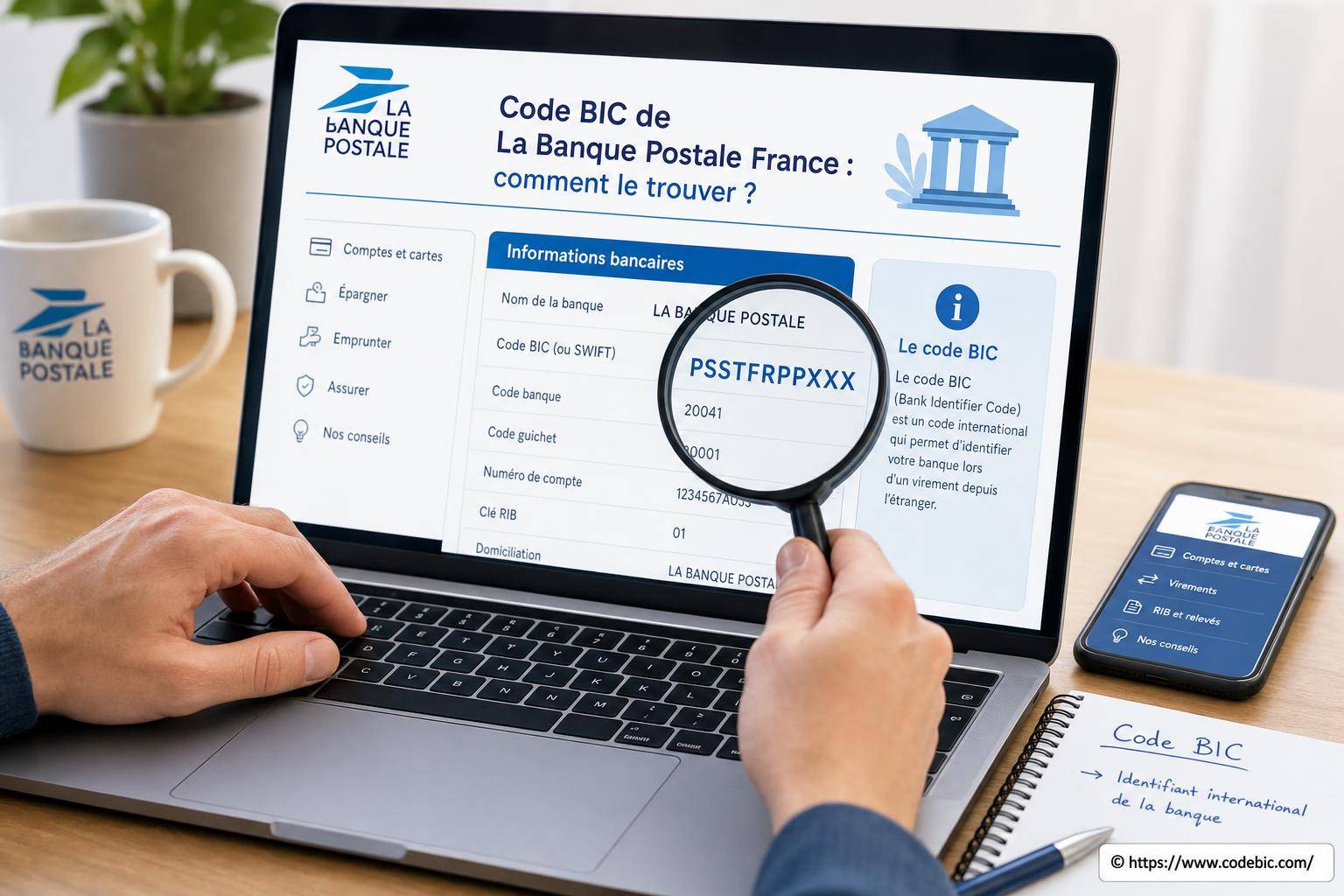 Code BIC de La Banque Postale France : comment le trouver facilement ?