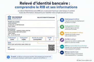 Relevé d’identité bancaire : comprendre le RIB et ses informations